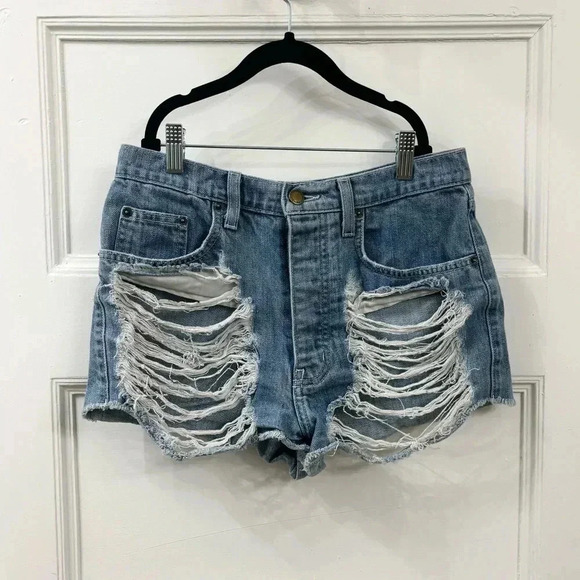 Carmar Pants - Carmar Distressed Denim High Rise Jean Shorts Sz 27